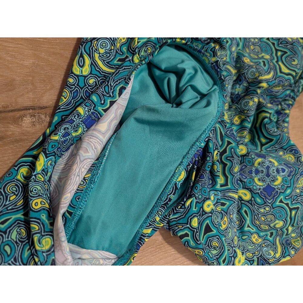 Title Nine One Piece Moroccan Tile Boho Swimsuit Women's Large Adjustable - Picture 13 of 13